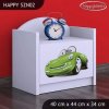 vyr 23174 szafka nocna happy szn02 zielone auto 8