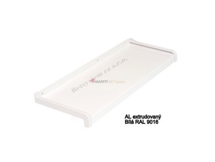 Hliníkový parapet extrudovaný Bílý – šířka 70 mm