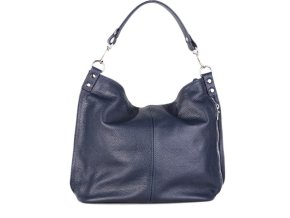 ITALSKÉ Italské kožené kabelky crossbody Ludmila modré