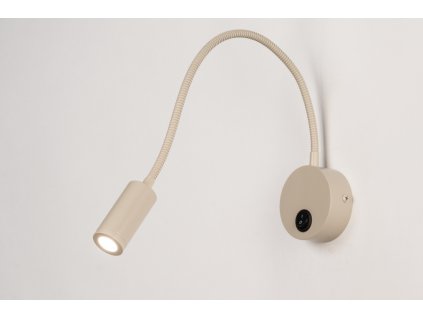 Nástěnné LED svítidlo na čtení Fibie Taupe