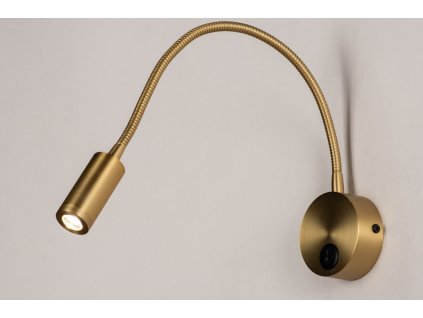 Nástěnné LED svítidlo na čtení Fibie Gold
