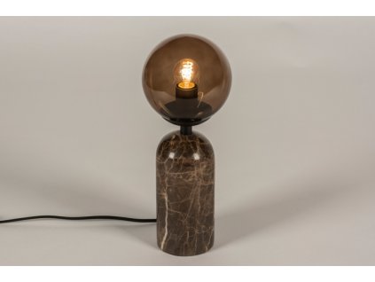 Stolní lampa Gardi Marmor Brown