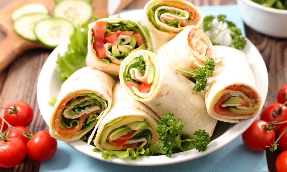 Zdravý obed pre deti - zeleninový wrap