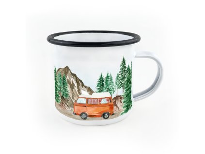 SMALTOVANÝ HRNČEK VANLIFE ĽÚBENÉ