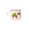 Smaltovaný mini espresso hrnček Slon ružový