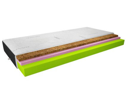 Termoelastická matrace Sergio 80x200 Kašmír + Samet černá Cashmere, Velvet Czarny (Varianta Termoelastická matrace Sergio 80x200 Kašmír + Samet černá Cashmere, Velvet Czarny)