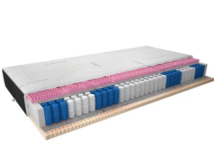 Taštičková matrace Polis 80x200 Kašmír + Samet černá Cashmere, Velvet Czarny (Varianta Taštičková matrace Polis 80x200 Kašmír + Samet černá Cashmere, Velvet Czarny)