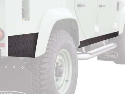 194 land rover defender 110 1983 2016 sill protector black
