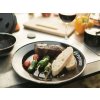 803 4 enamel plates 2 piece black