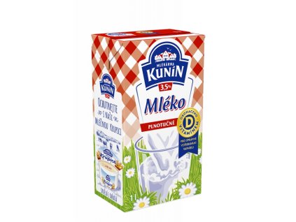 KUNIN mlieko trvanlivé plnotučné 3,5%