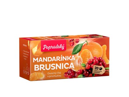 Ovocný čaj – Popradský Mandarínka, brusnica
