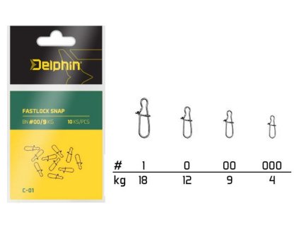 Delphin Fastlock Snap C-01/10ks BN/0