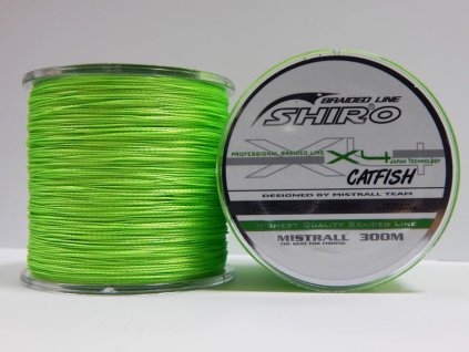 Mistrall Shiro Catfish 300m 0,60mm fluo zelená 59,8kg