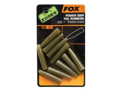 Fox Edges Surefit Tail Rubbers Size 7 x 10pcs