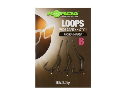 Korda Loop Rigs DF Wide Gape X (18lb)