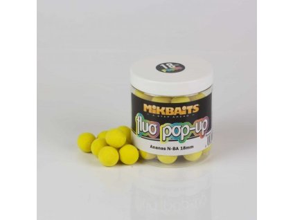 Mikbaits Fluo Pop up 250ml Ananas NBA 18mm