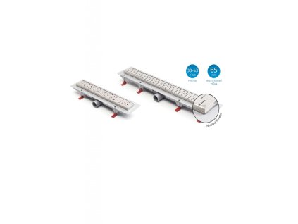 Podlahový žľab s nerez rámom MCH (žlaby rozmery 350mm)