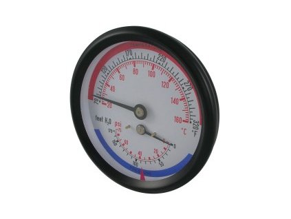 Termomanometer spodný (Kurenie DO 4,0bar)