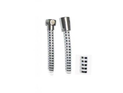 Hadica sprchová LUXUS bielo-chróm (rozmery 200cm)