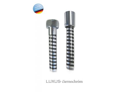 Hadica sprchová LUXUS čierno-chróm (rozmery 150cm)