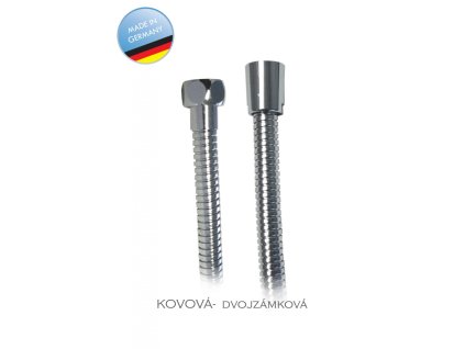 Hadica sprchová 2 zámk. kovová (rozmery 150cm)