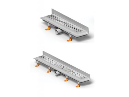 Lineárne podlahové žľaby ku stene MCH-BASIC (žlaby rozmery 350mm)