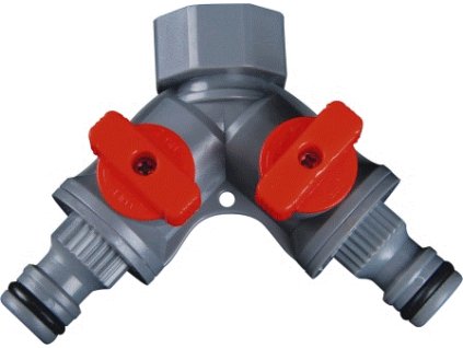 Vent.spojka"Y" VNZ 3/4"+2 vent.sp.+ stop.SPIDO