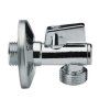 Guľový ventil rohový práčkový 1/2"x3/4" Kovová Páčka