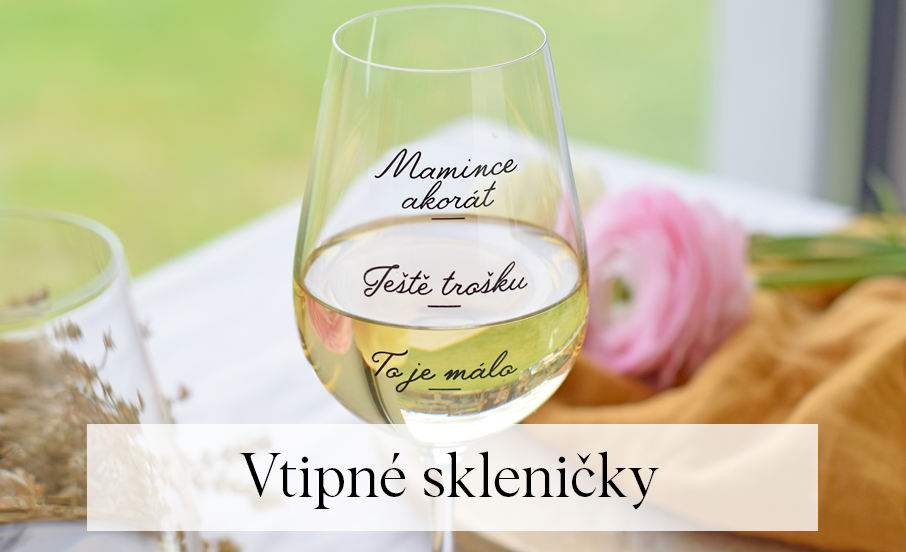 Vtipné skleničky na víno