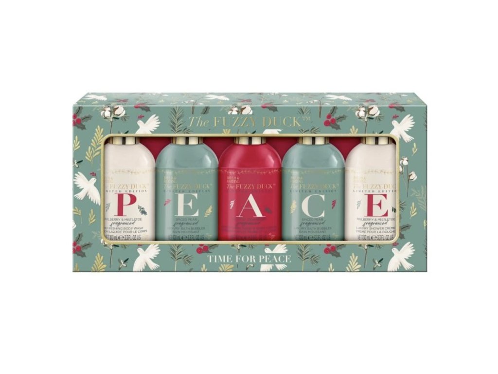Winter Wonderland - sada s péčí o tělo, 5 ks sváteční dárkový set kosmetických produktů s tradičními vánočními vůněmi, 5x100 ml