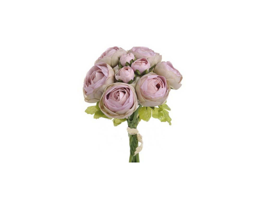 Ranunculus svazek - fialová vintage