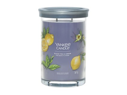 YANKEE CANDLE BLACK TEA & LEMON SIGNATURE TUMBLER VELKÝ