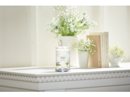 YANKEE CANDLE CLEAN COTTON SIGNATURE TUMBLER VELKÝ