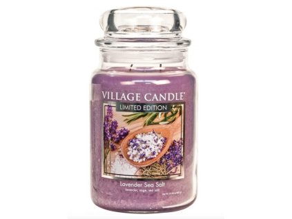 Village Candle - Vonná svíčka - Levandule s mořskou solí, velká