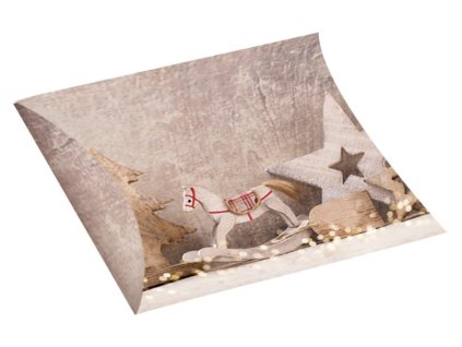 Krabička skládací dárková L 33 x 25 cm s glitry