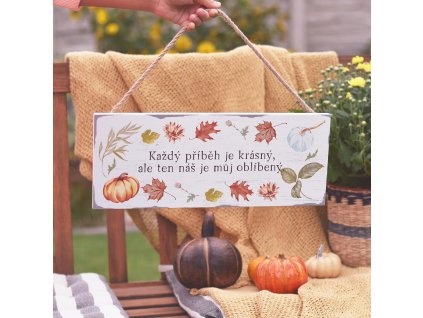 Podzimní cedulka - Můj oblíbený příběh