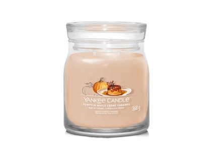 YANKEE CANDLE PUMPKIN MAPLE CREME CARAMEL SIGNATURE STŘEDNÍ