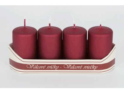 Adventní sada svíček - 4 kusy, červené