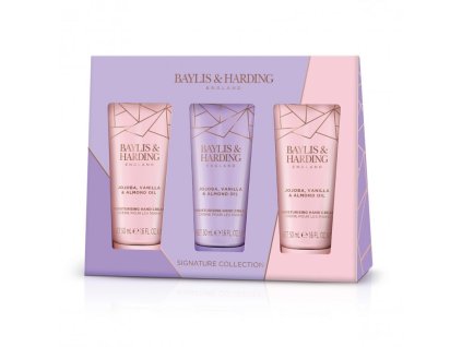 Baylis & Harding Sada krémů na ruce - Jojoba & Vanilka, 3x50ml