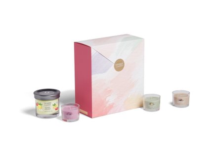 Yankee Candle - DÁRKOVÁ SADA 3 SKLENĚNÝCH VOTIVNÍCH SVÍČEK A TUMBLERU