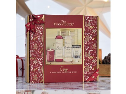 Baylis & Harding Dárková sada péče o tělo se svíčkou - Zimní království, 4ks