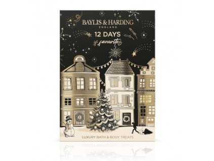 Baylis & Harding Adventní kalendář Dvanáct dní do vánoc - Mandarinka & Grepfruit, 12ks