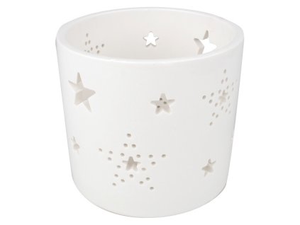 Svícen porcelánový hvězdy 10 cm