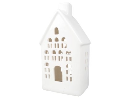 Domek porcelánový s LED 19 cm