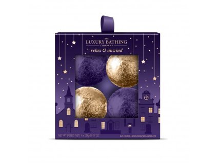 Grace Cole Sada šumivých koulí - Levandule, 4x50g