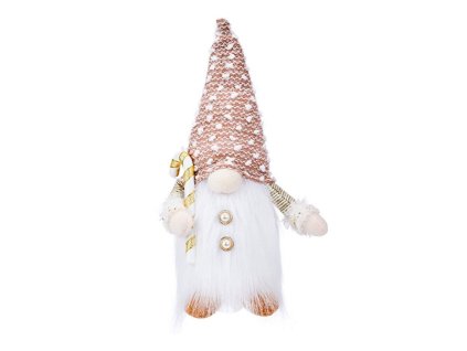Vánoční skřítek, tmavý - 38 cm