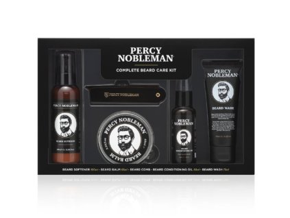Percy Nobleman Pánská Dárková sada péče o vousy, 5 ks