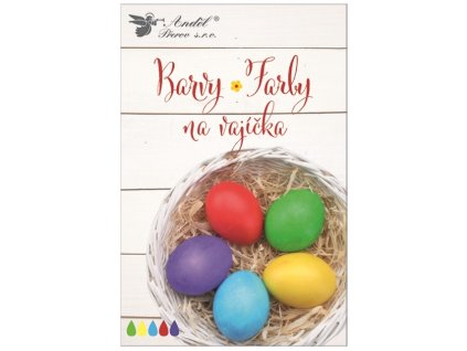 Barvy na vajíčka tablety, 5 ks v balení