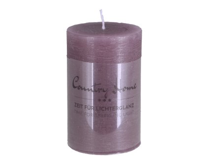 Elegantní fialová svíčka - 10 cm