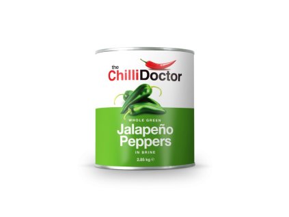 Celé zelené Jalapeño papričky v nálevu 2.85 kg